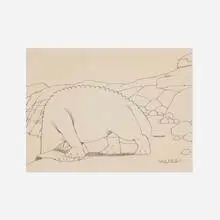 Winsor McCay, Gertie the Dinosaur, c. 1914, ink on paper