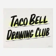 Taco Bell Drawing Club by Baron Von Fancy, 2016, ink and graphite on paper, sold May 2024