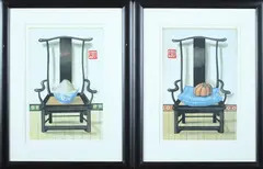Michel Lablais, Untitled, ASIAN CHAIR SERIES: SIX WORKS, signed and numbered 14/150 in pencil lower margin