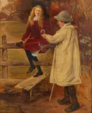 P. Shaw, Helping Hand, Oil on canvas