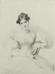 Albert Newsam, Portrait of Miss F.A, KEMBLE (AFTER SIR THOMAS LAWRENCE), print