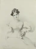 Albert Newsam, Portrait of Miss F.A, KEMBLE (AFTER SIR THOMAS LAWRENCE), print