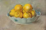 Anne Lloyd, Bowl of Lemons, Oil on canvas