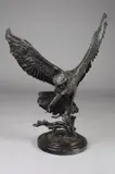Jules Moigniez, Owl Taking Flight, Bronze - Height: 37 in