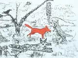 Roy De Forest, Untitled (Red Dog & Disasters of War), Color lithograph