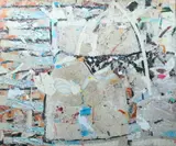 Gordon Young, Abstract Collage, Oil and mixed media on canvas