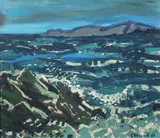Roland Georges, Mistral, Oil on board