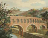 Margaret Appich, Dumbarton Bridge, Oil on canvas