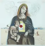The Mystical Rose Madonna by Salvador Dalí, Color lithograph, sold Apr 2013