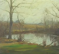 Hugh Campbell, Westfield Marshes, Oil on canvas
