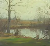 Hugh Campbell, Westfield Marshes, Oil on canvas