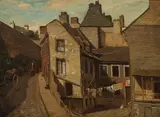 John Joseph Enneking, Drying the Laundry, Oil on canvas