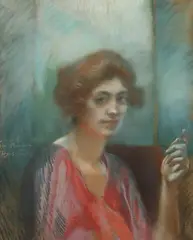 Paul-Albert Besnard, Jeune Femme, Pastel