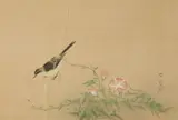 Bird and Flower by Japanese School, Ink and color on paper, offered Jun 2013