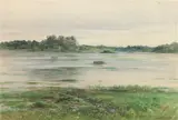 Hendricks A. Hallett, Water'S Edge, Watercolor