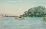 Louis Feuchter, Chesapeake Bay Work Boat, Watercolor