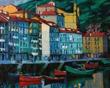 Felix Nunez Molinero, Entre Dos Loces, Oil on canvas
