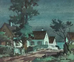 Provincetown Moon Light by John Cuthbert Hare, Watercolor, offered Jun 2013