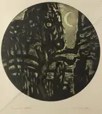 Karl Schrag, Nocturne with Apple Tree, Aquatint