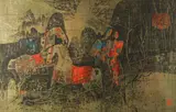 Lê Bá Đảng, Horses, Mixed media print