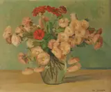 W. Jensen, Still Life with Flowers, Oil on canvas