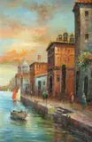 Nicolas Briganti, Domenica Passeggiare, Oil on canvas
