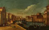 Venetian Scene by Italian School, VENETIAN SCENE, oil on canvas, sold Jun 2013