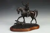 Judy Nordquist, The Falconer, Bronze - Height: 13 in. x 18 in