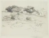 Stephen Parrish, SAILBOATS and COUNTRY ESTATE: TWO WORKS, each signed in pencil lower margin, Etching