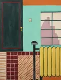 May Janko, Apartment Interior, Oil on board