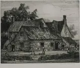 Garnet Ruskin Wolseley, Old House Near Bibury, VIEW FROM STORMINGTON and THE WHITE CLOUD: THREE WORKS, each signed in pencil lower margin