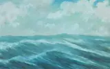 Joseph Anthony Atchinson, Seascape, Oil on canvas