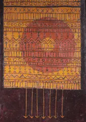 Abstract with Arrows by Joyce Plath, Oil on canvas, offered Jul 2013