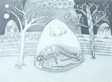 Edward Bisese, STARS, identified and titled on label verso, Pencil