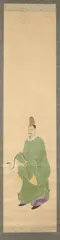 Japanese Schools, Sun; Male, Two ink and color on paper scrolls