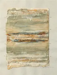 Armond Lara, ABSTRACT: TWO WORKS, each signed lower right, Paper collage