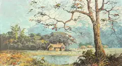 S. Soejono, Rawa, Oil on canvas