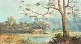 S. Soejono, Rawa, Oil on canvas