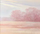 George T. Thurmond, Winter Pastures, Oil on board