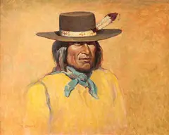 Reservation Buck by Ronald Crooks, Oil on board, offered Sep 2013