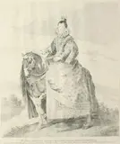 Francisco Goya, Margarita De Austria Reyna De España, Black and white engraving, 2nd state