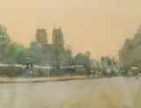 Ken Howard, Morning Light, Watercolor