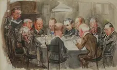 Frank Reynolds, Untitled, THE PUNCH BOWL, watercolor