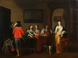 Anthonie Palamedesz., The Card Game, THE CARD GAME, oil on panel