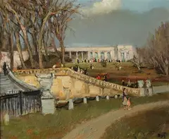 Marcel Dyf, Le Jardin, Oil on canvas