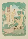 Edmund Dulac, Circe, Watercolor