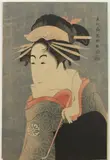 Tōshūsai Sharaku, Courtesan, Woodblock print