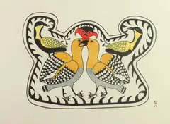 Egevadluq Ragee, Untitled, BIRDS OF SPRING, signed, titled, located, dated 1979 and numbered 19/50 in pencil lower margin