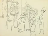 Al Hirschfeld, VIOLA DRATH, pen and ink, VIOLA DRATH, pen and ink