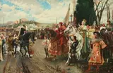 Francisco Pradilla y Ortiz, The Surrender of Grenada, Oil on board